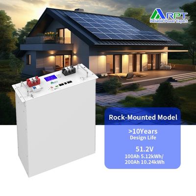 RPT-Battery LifePo4 Battery 51.2V 5.12kWh/10kWh Lithium Battery Lithium Battery Pack for Solar Energy Storage System
