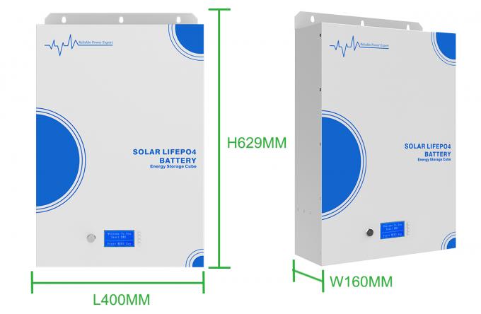 Solar Home Li-Ion Battery Energy Storage Cube - 48V Series (Wall-Mounted) 2